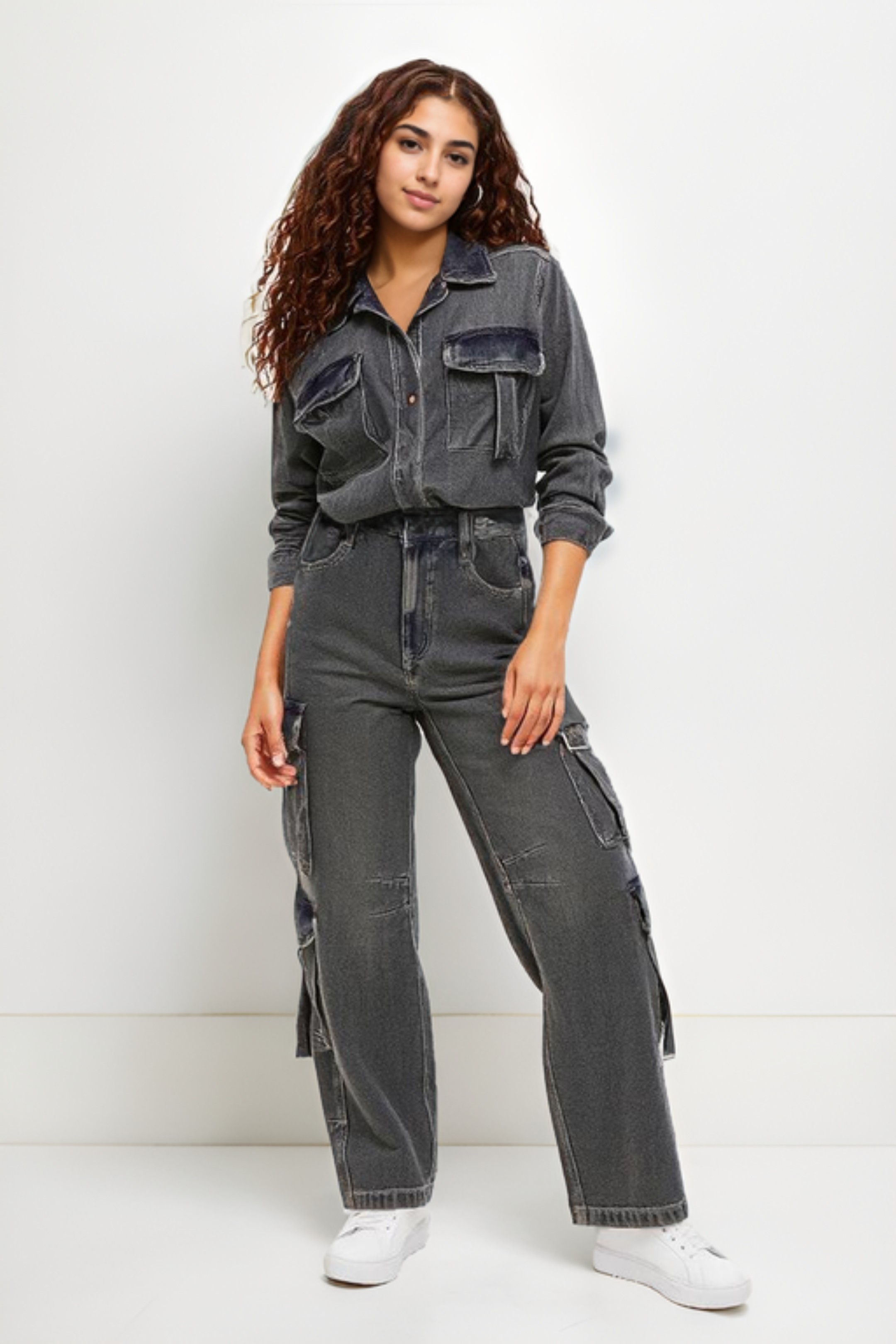 Vintage Denim Cargo Pants