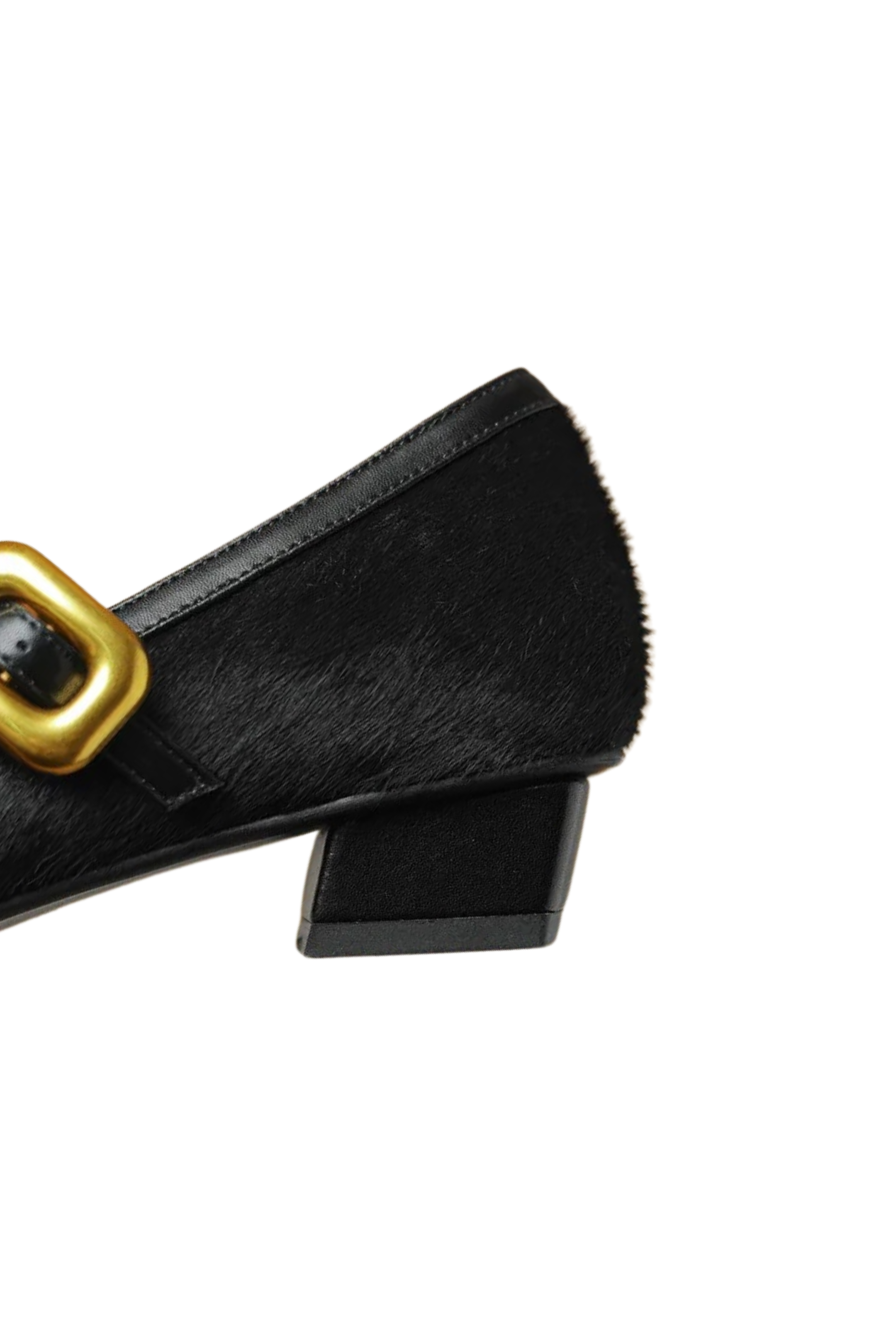 Square Mary Jane Flats