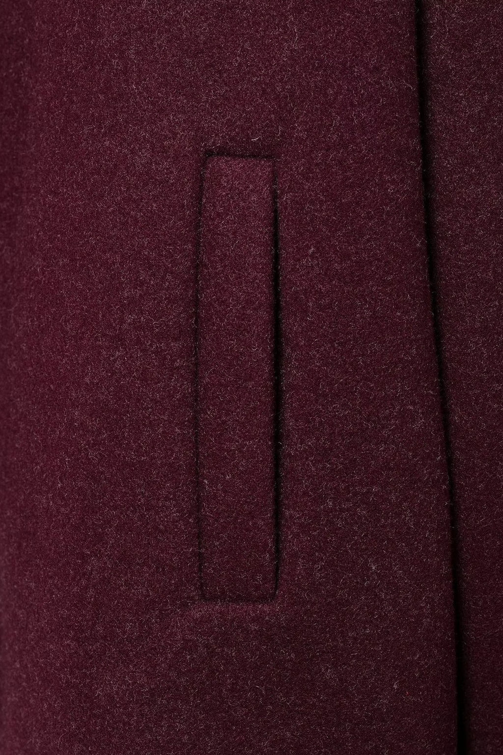 Wool Blend Single Breast Coat