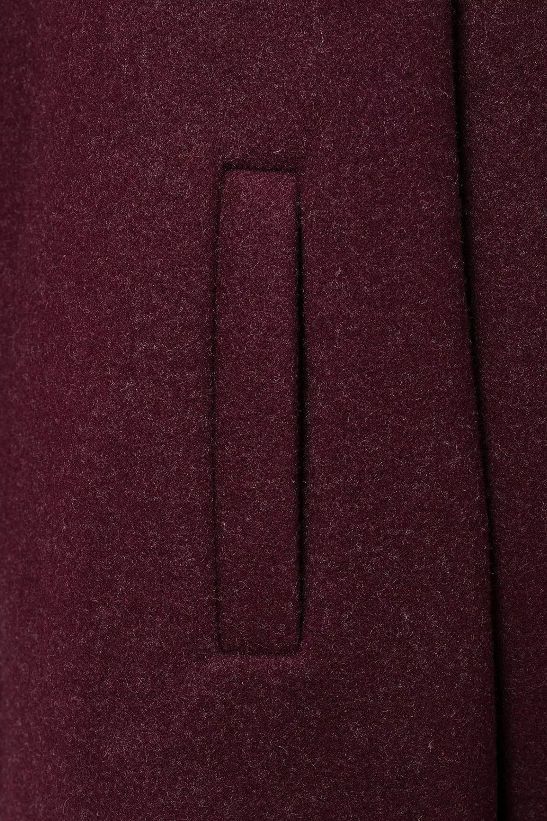 Wool Blend Single Breast Coat
