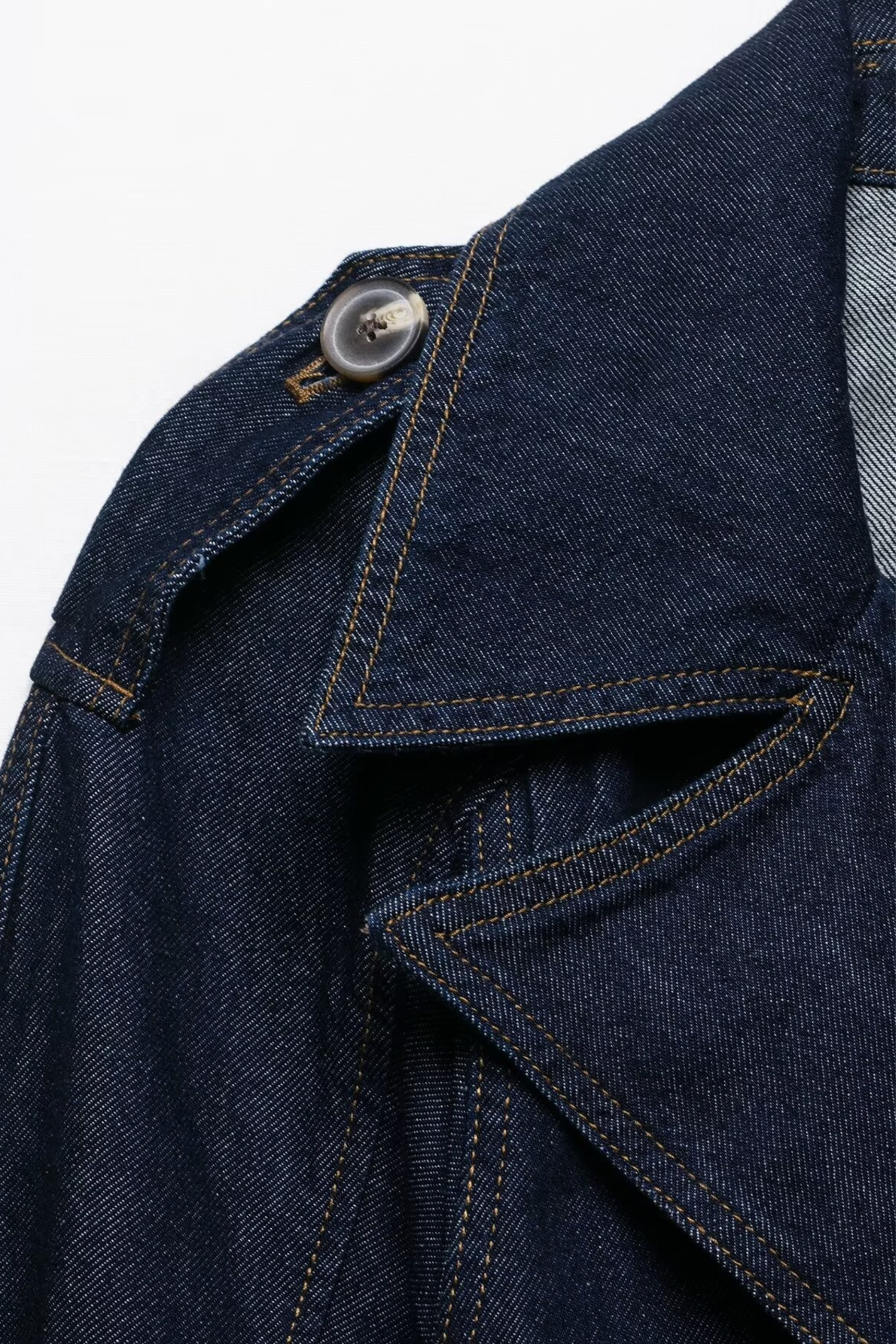 Tie Belt Denim Jacket