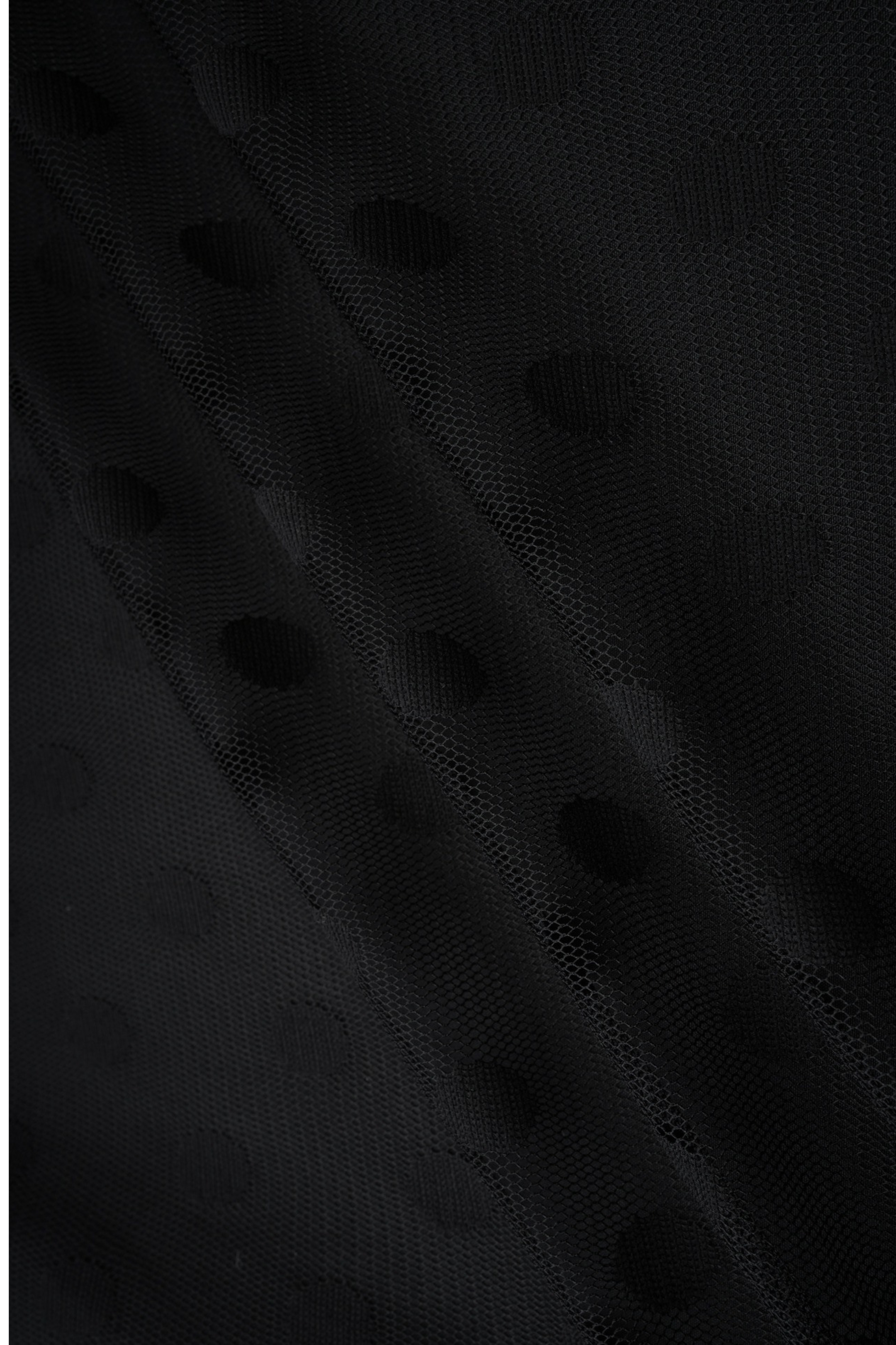 Black Polka Dot Long Dress