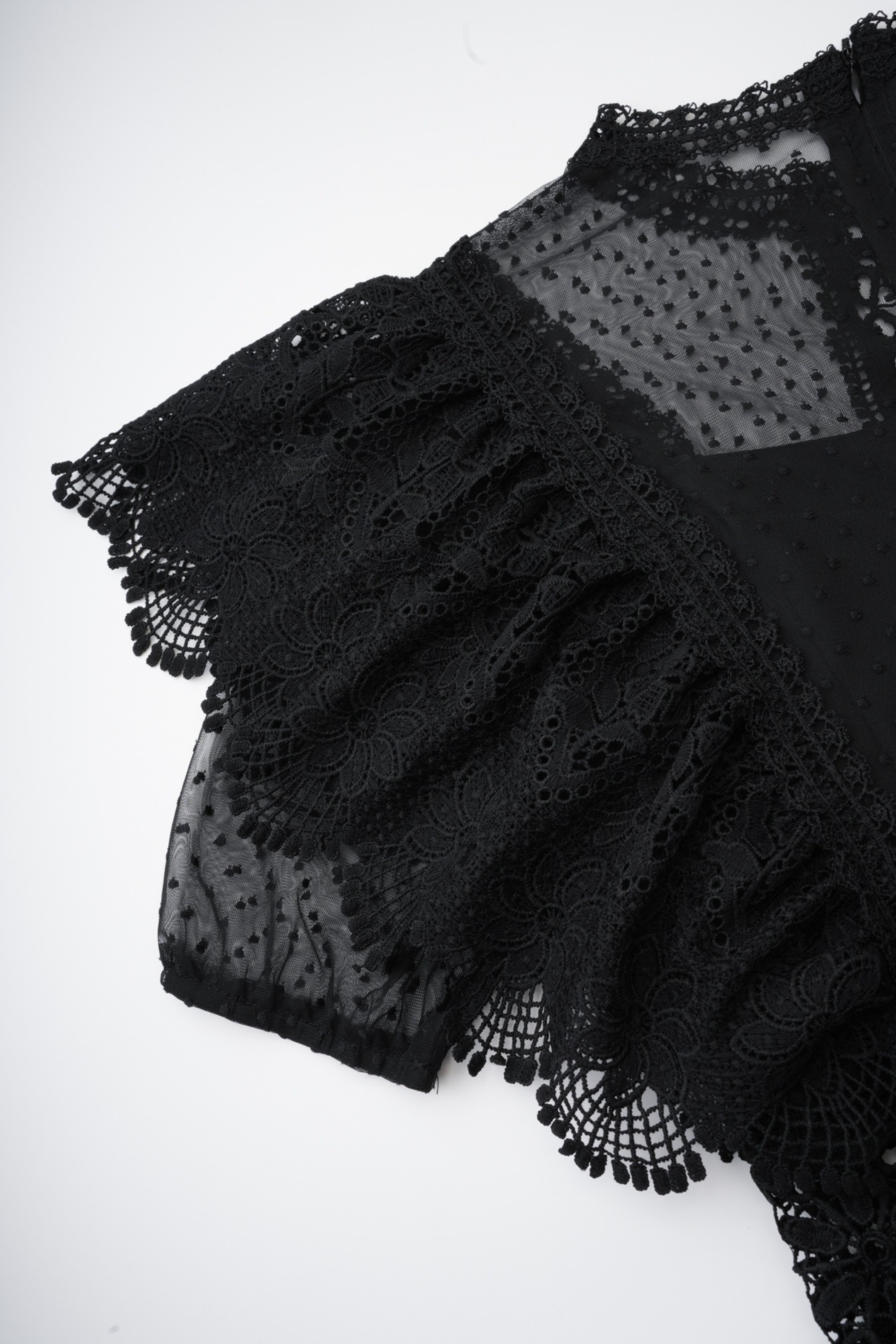 Black Polka Dot Long Dress