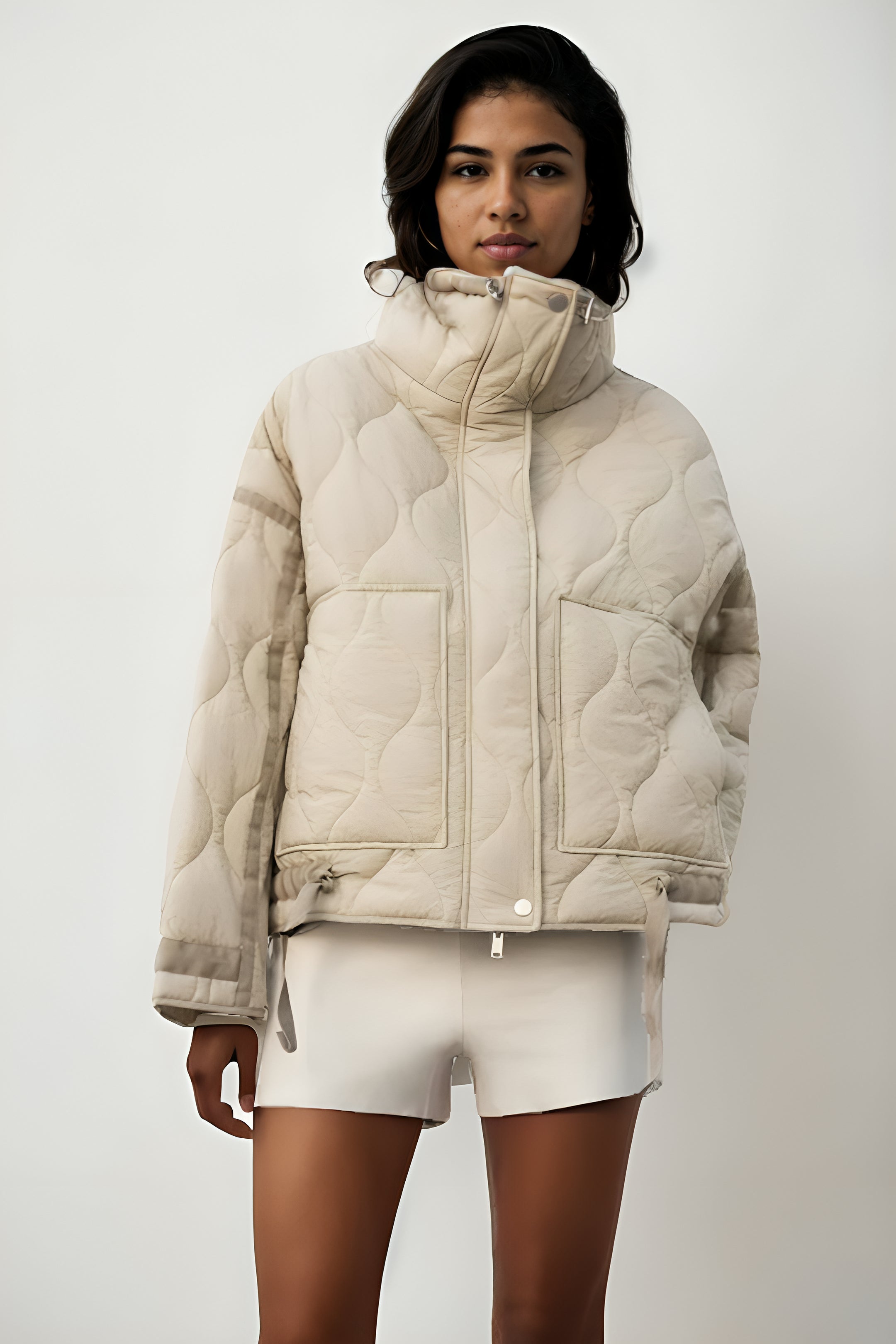 Solid Quilted Jacket