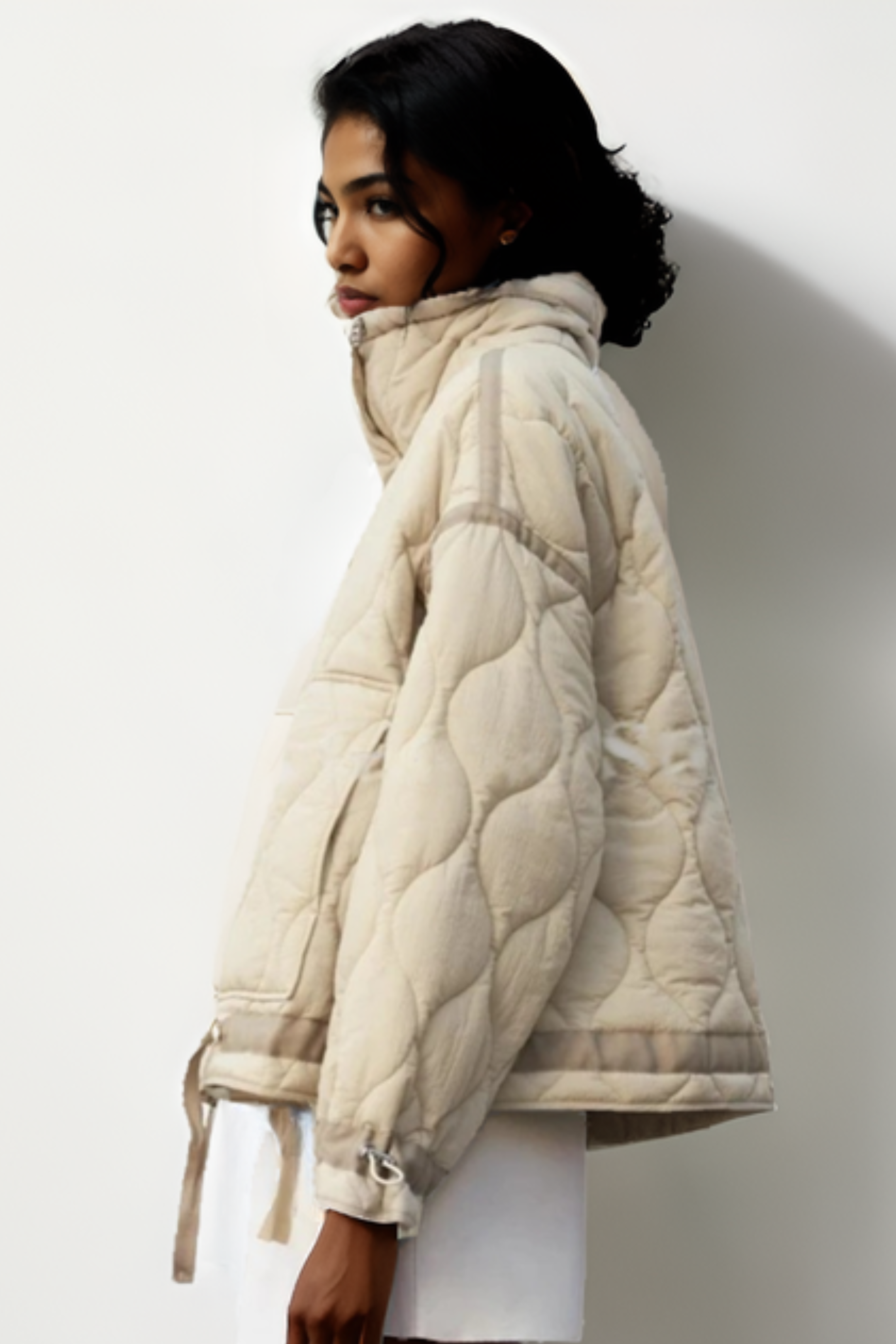 Solid Quilted Jacket