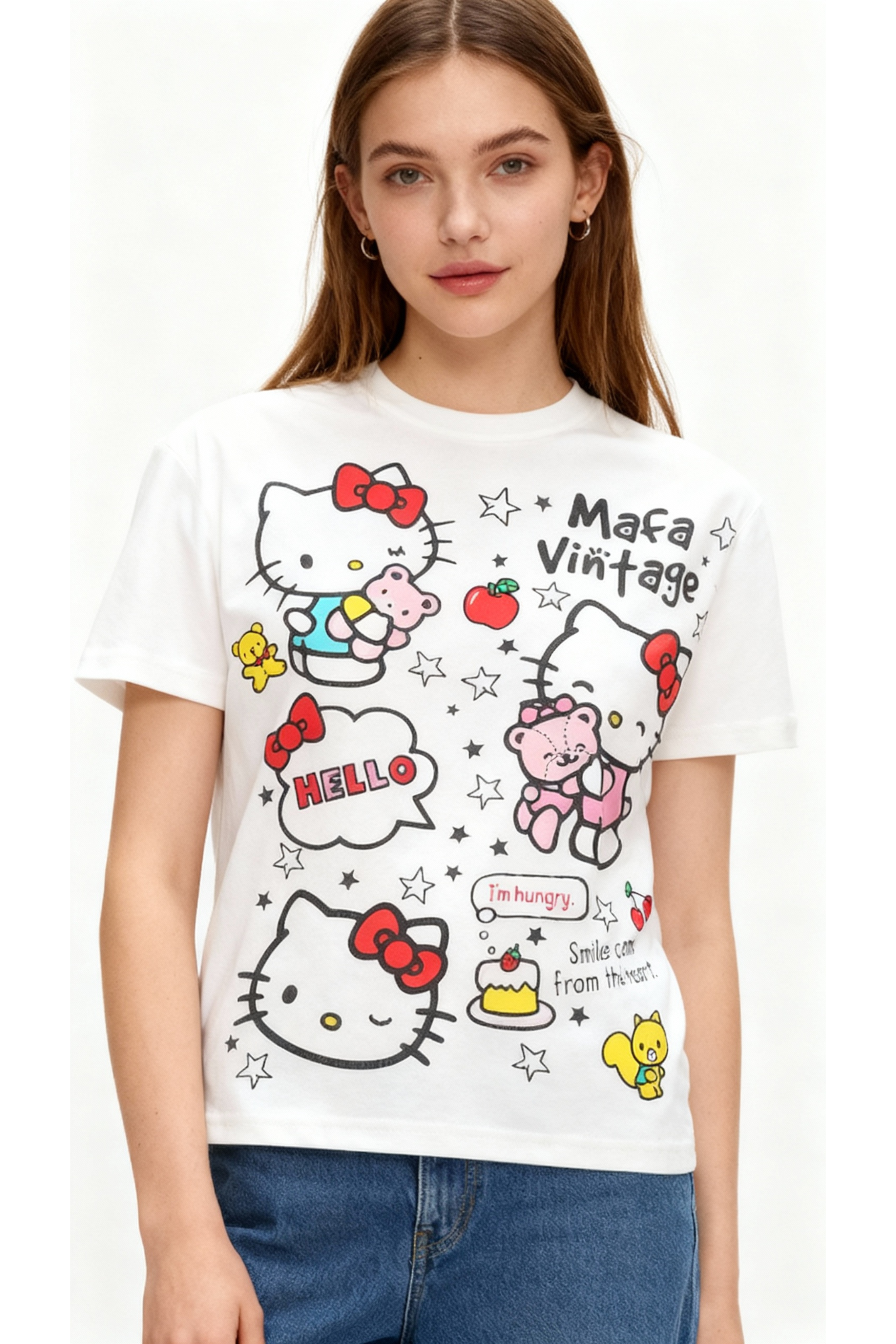 Hello Kitty Printed T-Shirt