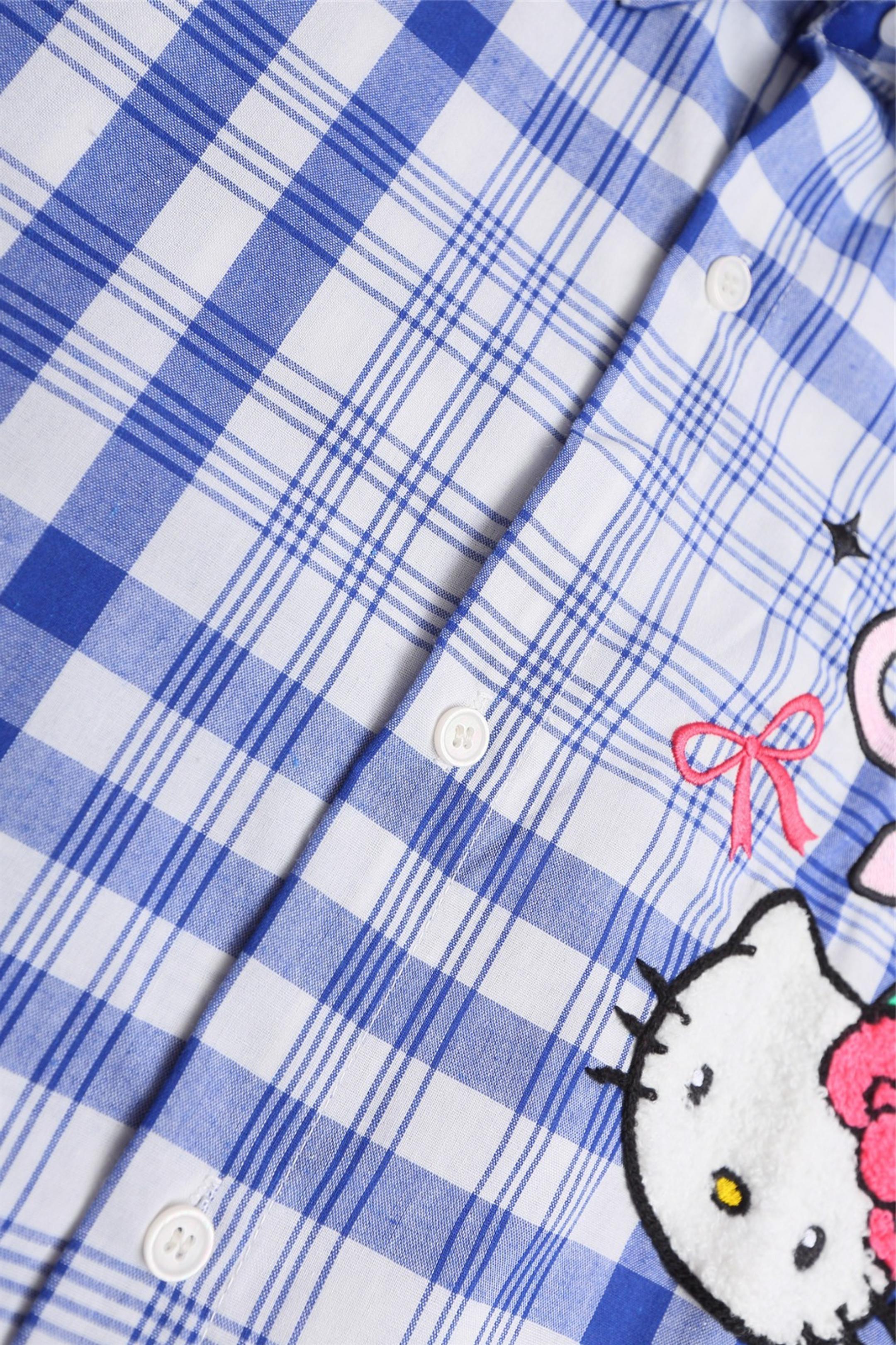 Hello Kitty Plaid Cotton Shirt