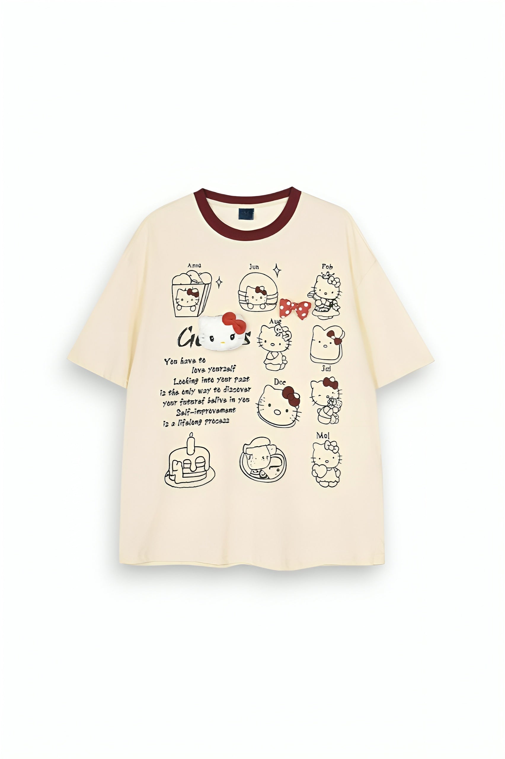 Hello Kitty Oversized Printed T-Shirt
