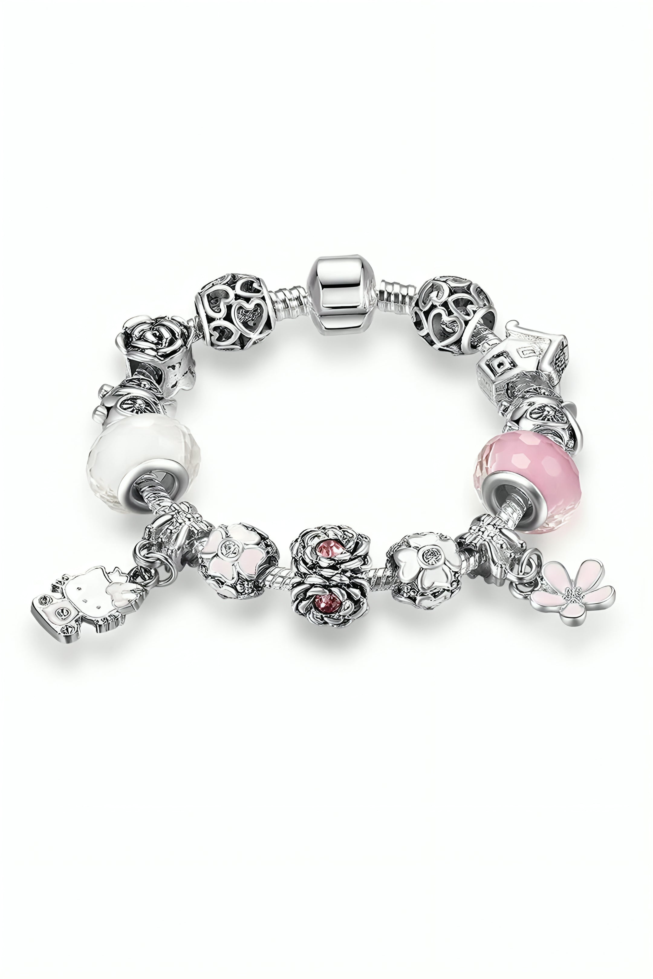 Silver Hello Kitty Charm Bracelet