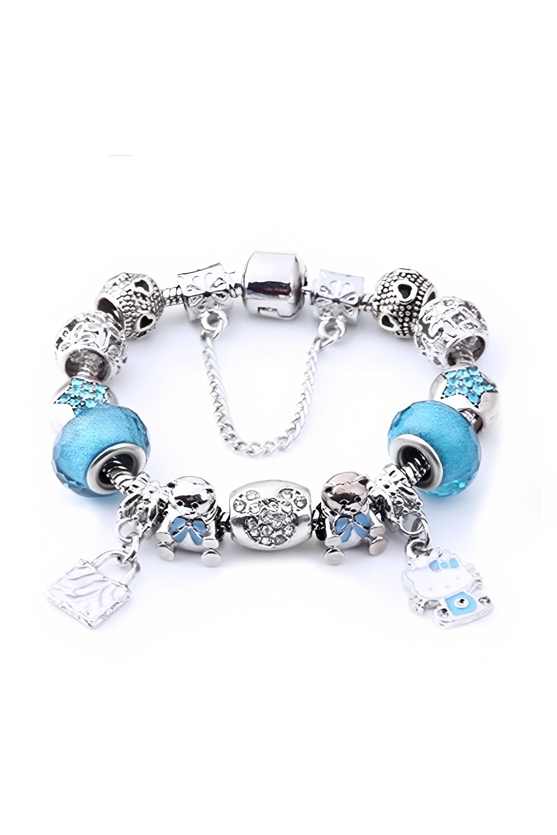 Silver Hello Kitty Charm Bracelet