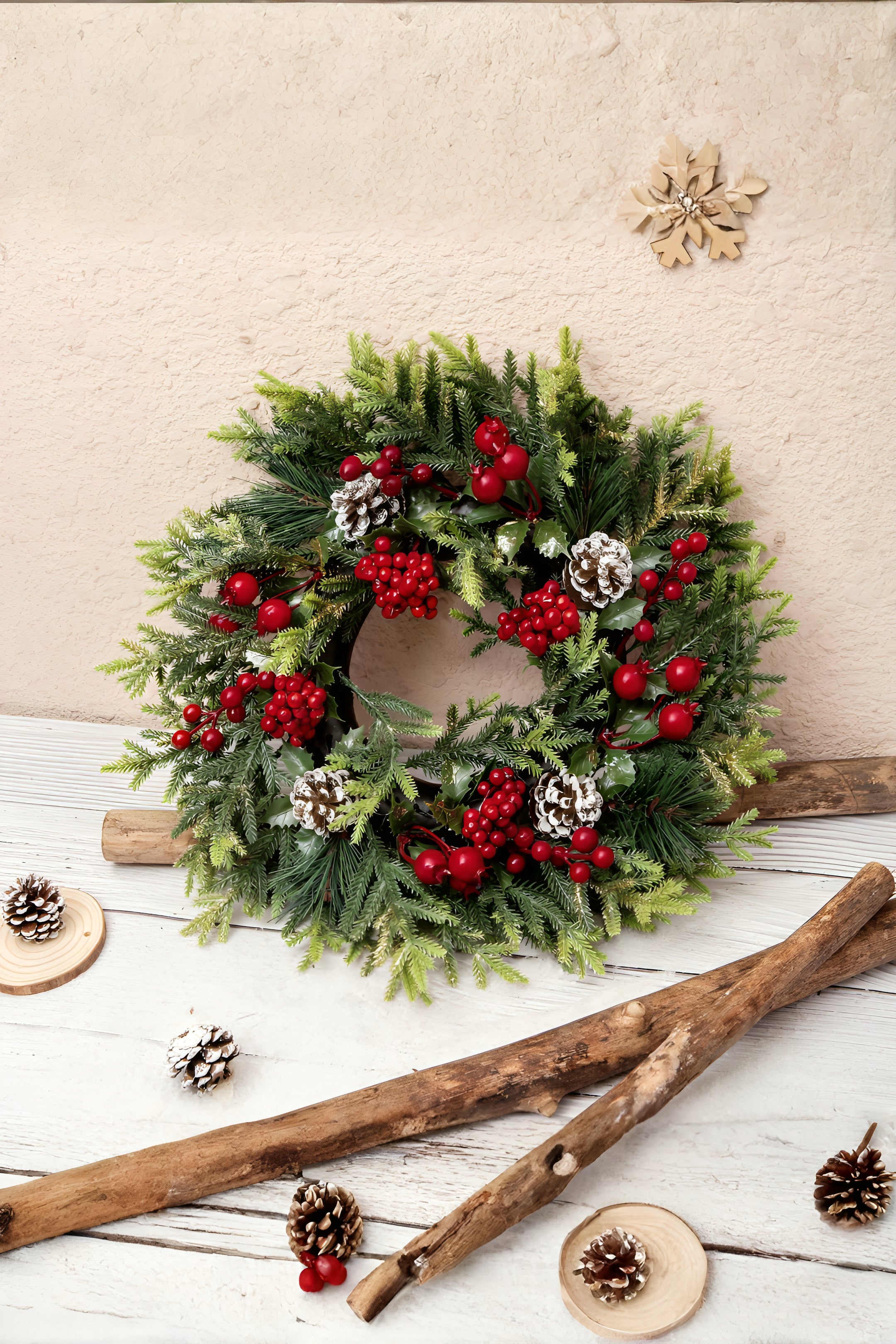 Christmas Mistletoe Wreath