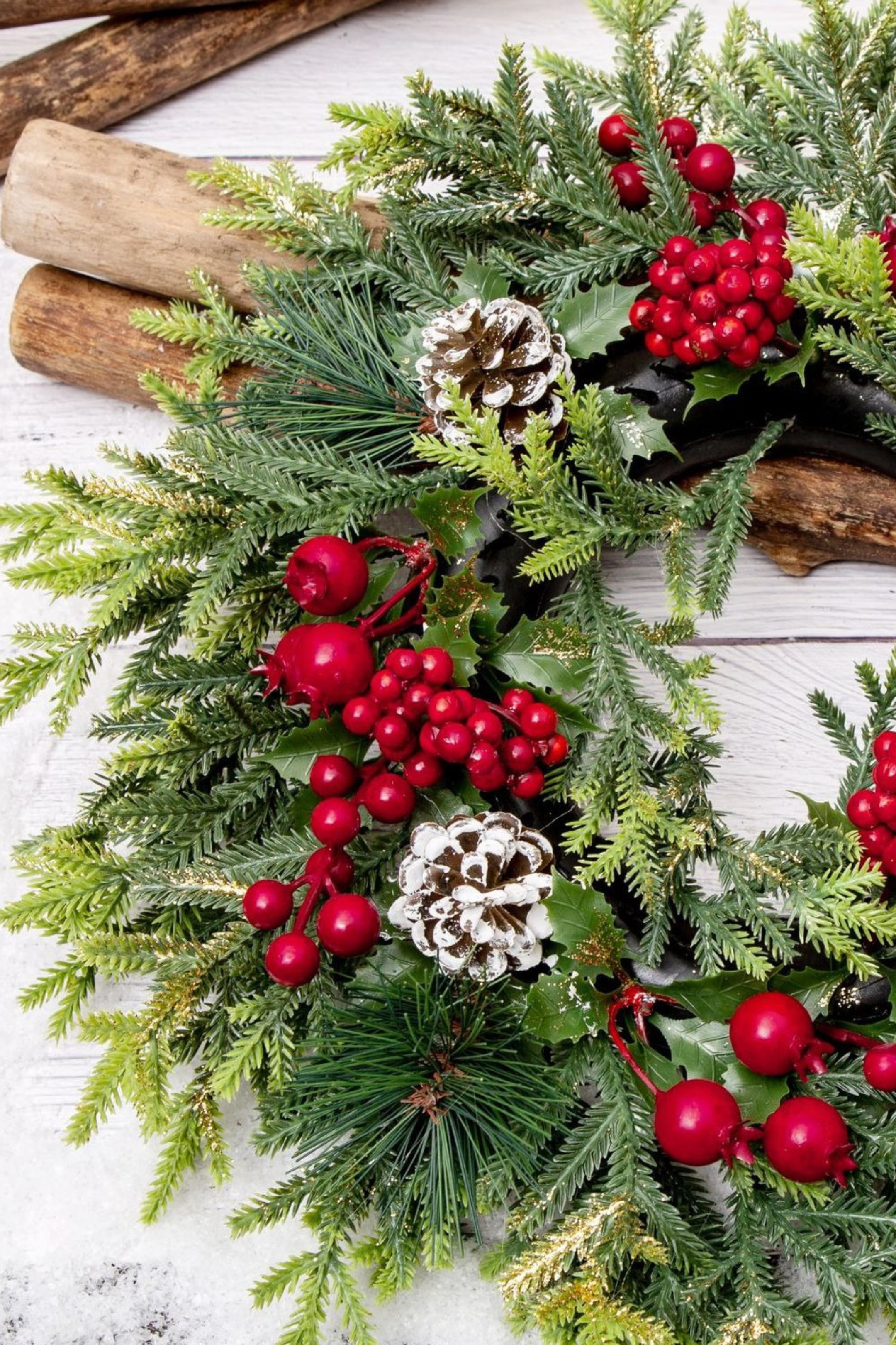 Christmas Mistletoe Wreath