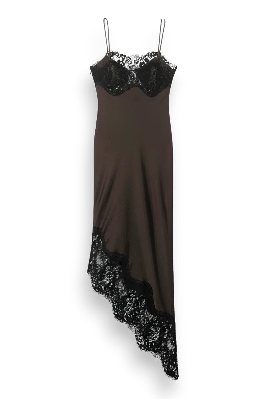 Lace Satin Slip Dress
