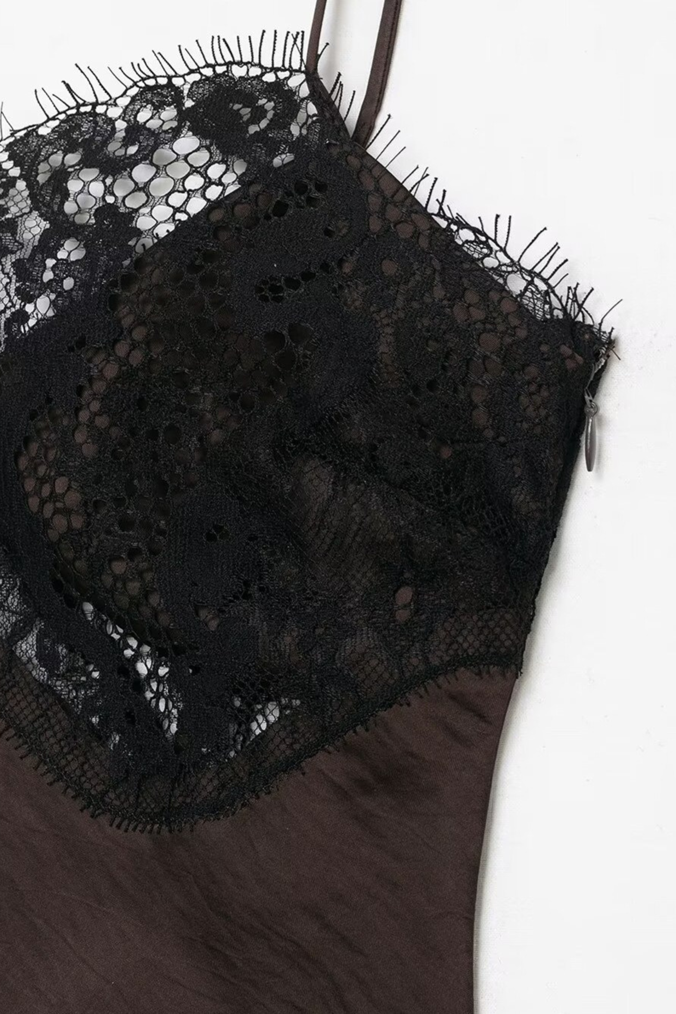 Lace Satin Slip Dress