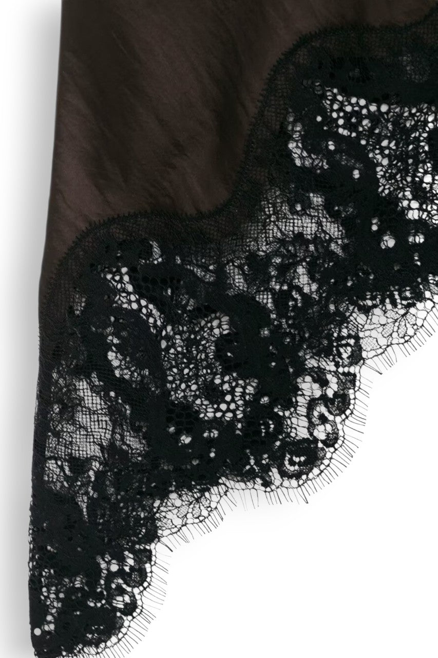 Lace Satin Slip Dress