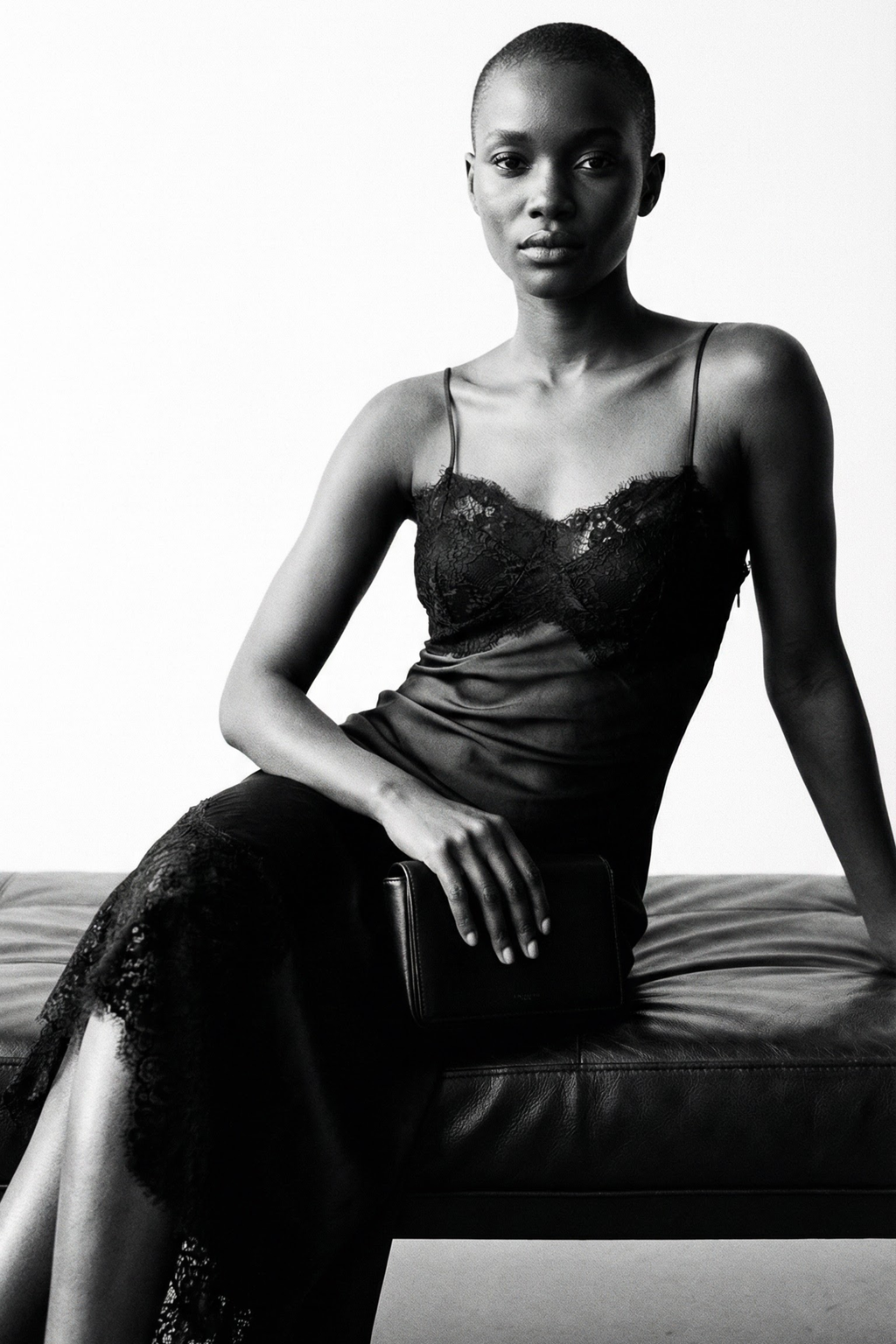 Lace Satin Slip Dress