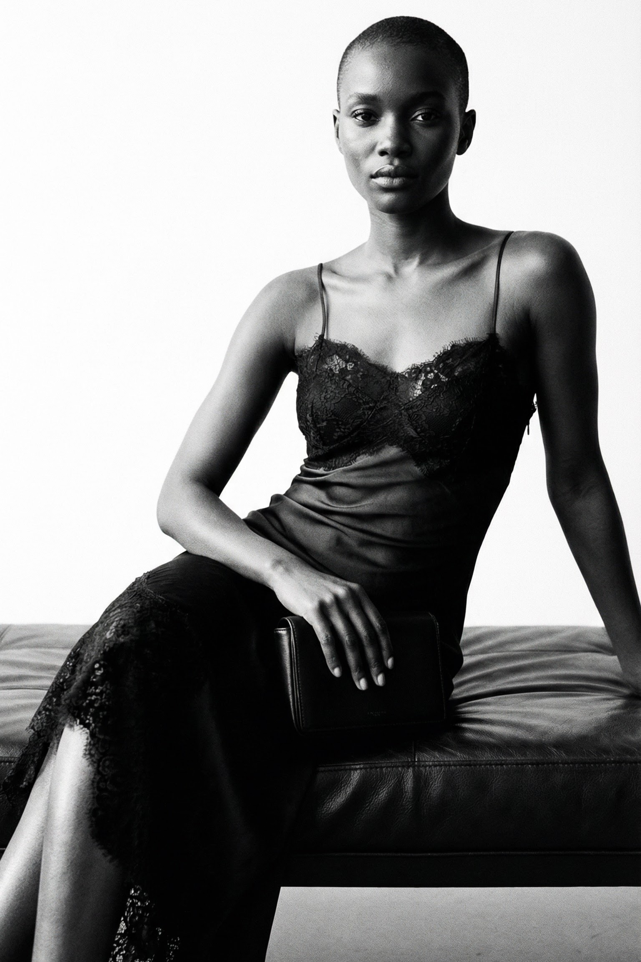 Lace Satin Slip Dress