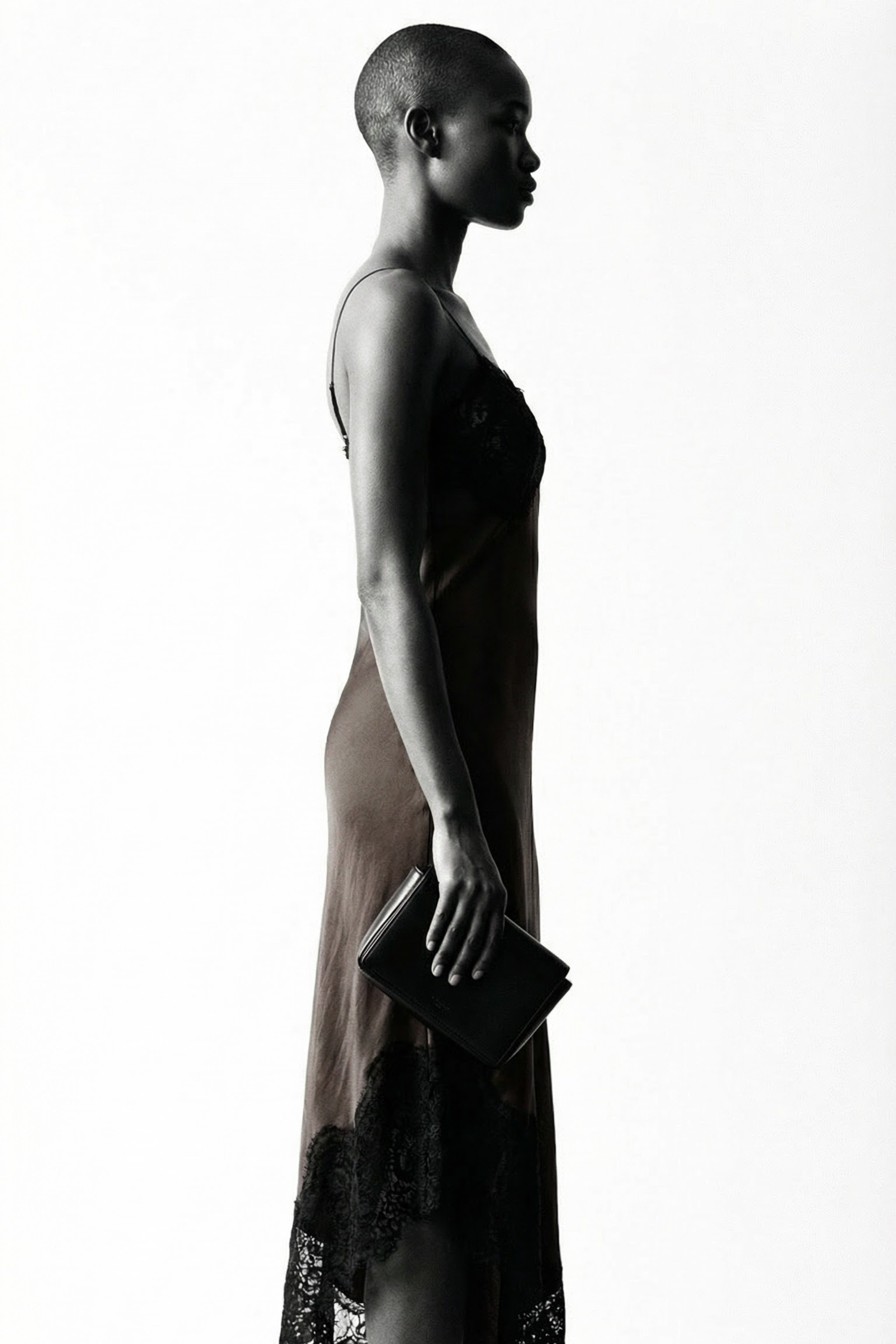 Lace Satin Slip Dress