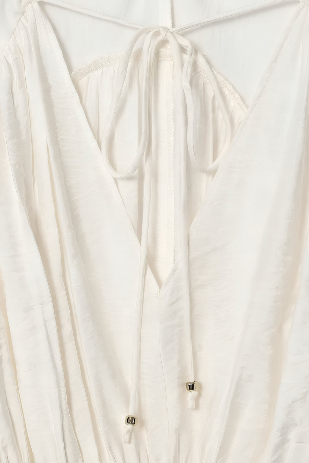 Drawstring Poplin Blouse