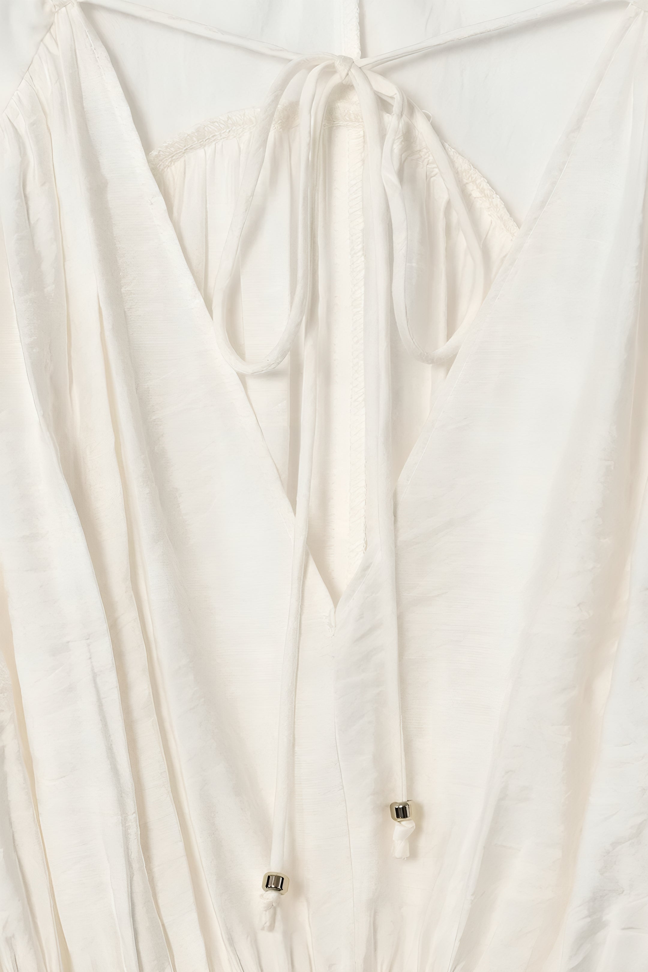 Drawstring Poplin Blouse