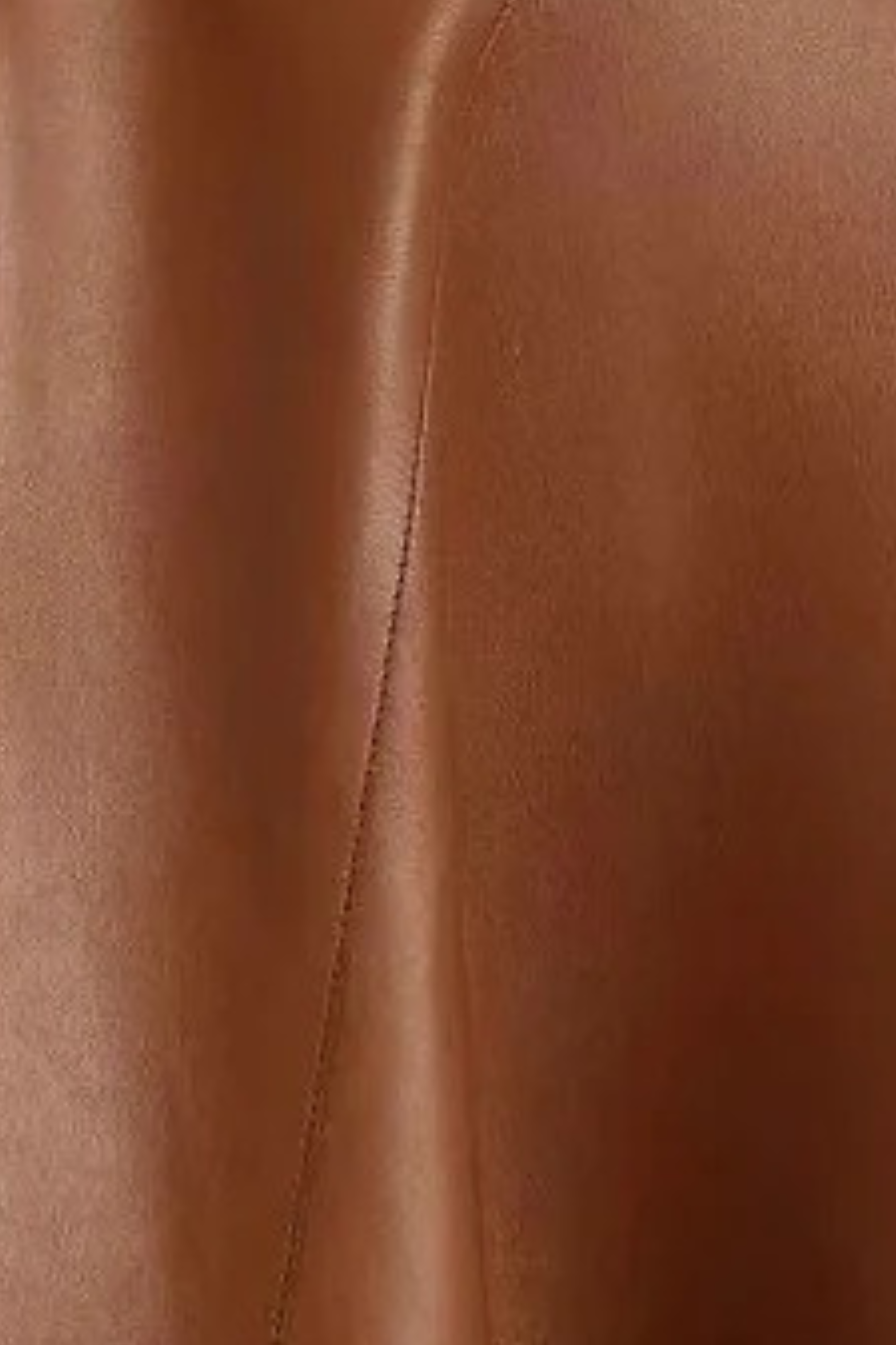 Rich Brown Coated Skirt