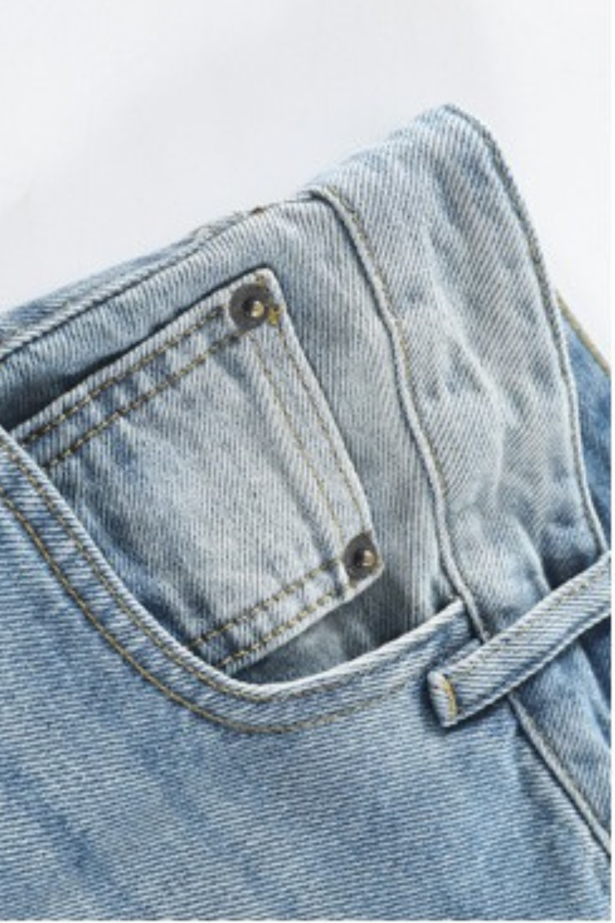 High Waist Washed Jeans