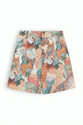 Peacock Embroidered Shorts