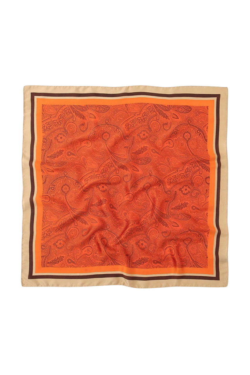 Paisley Orange Scarf