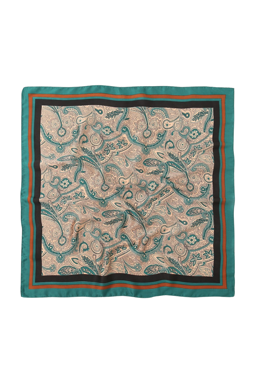 Paisley Green Scarf