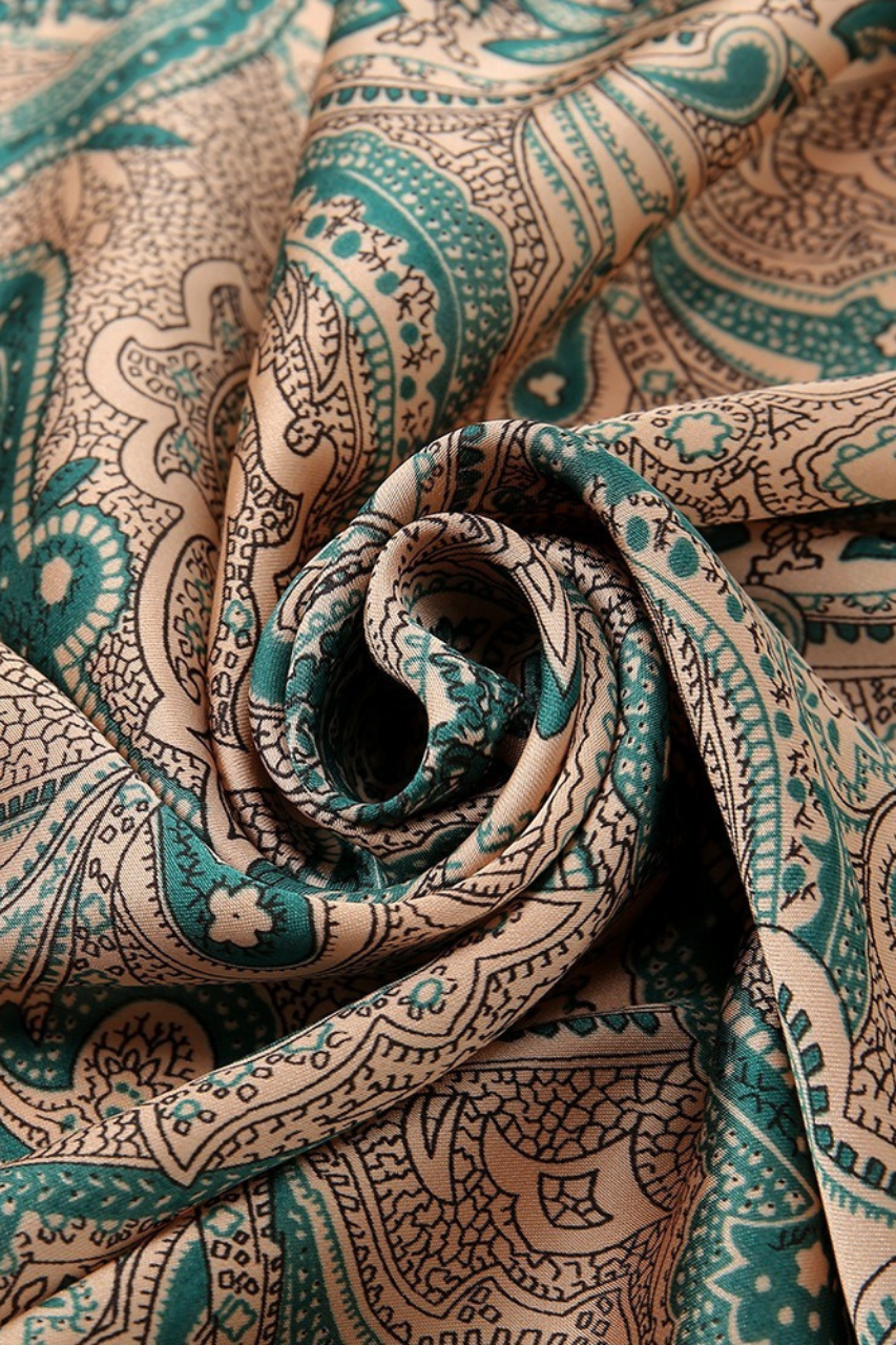 Paisley Green Scarf