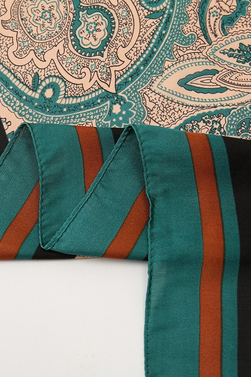 Paisley Green Scarf