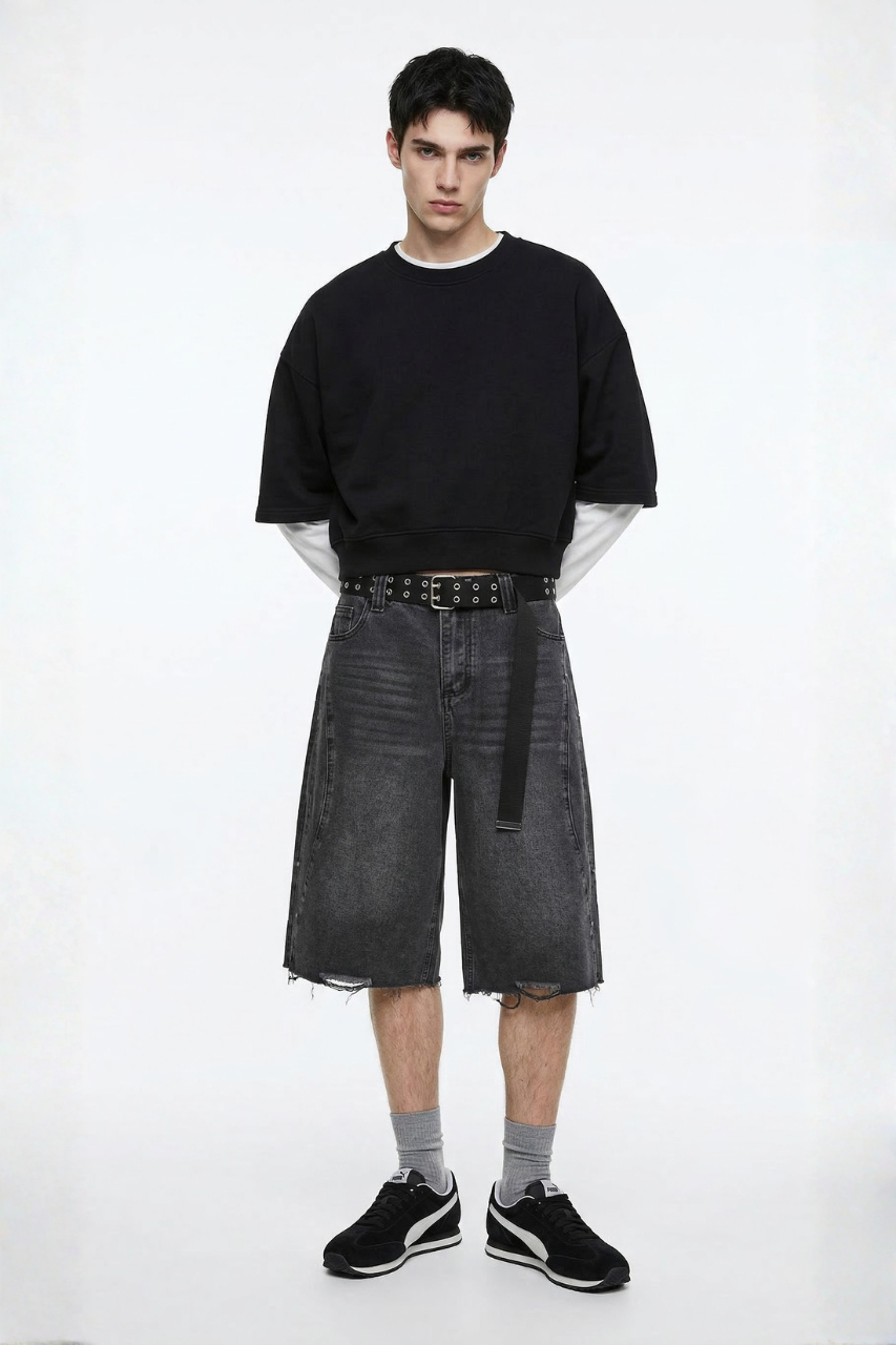 Baggy Denim Shorts