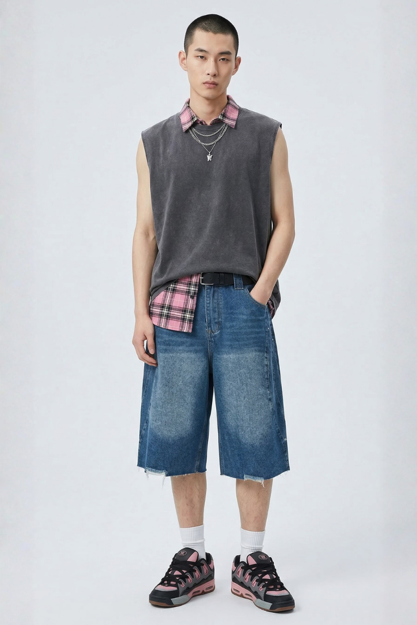 Baggy Denim Shorts