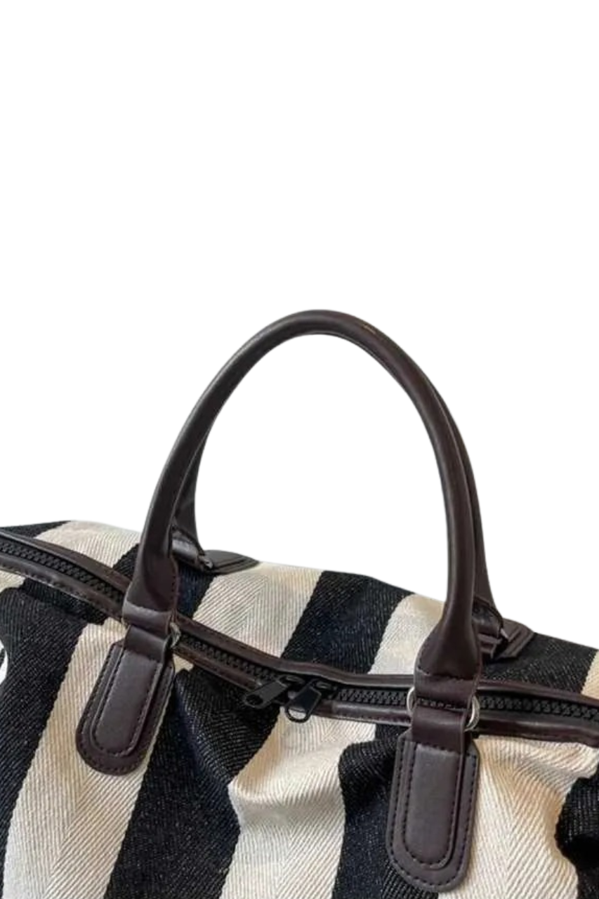 Striped Crossbody Bag
