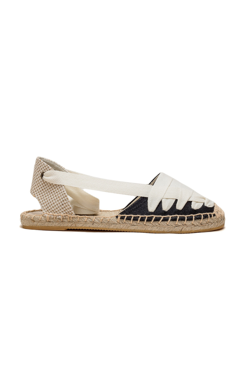 Ribbon Strap Espadrille Sandals