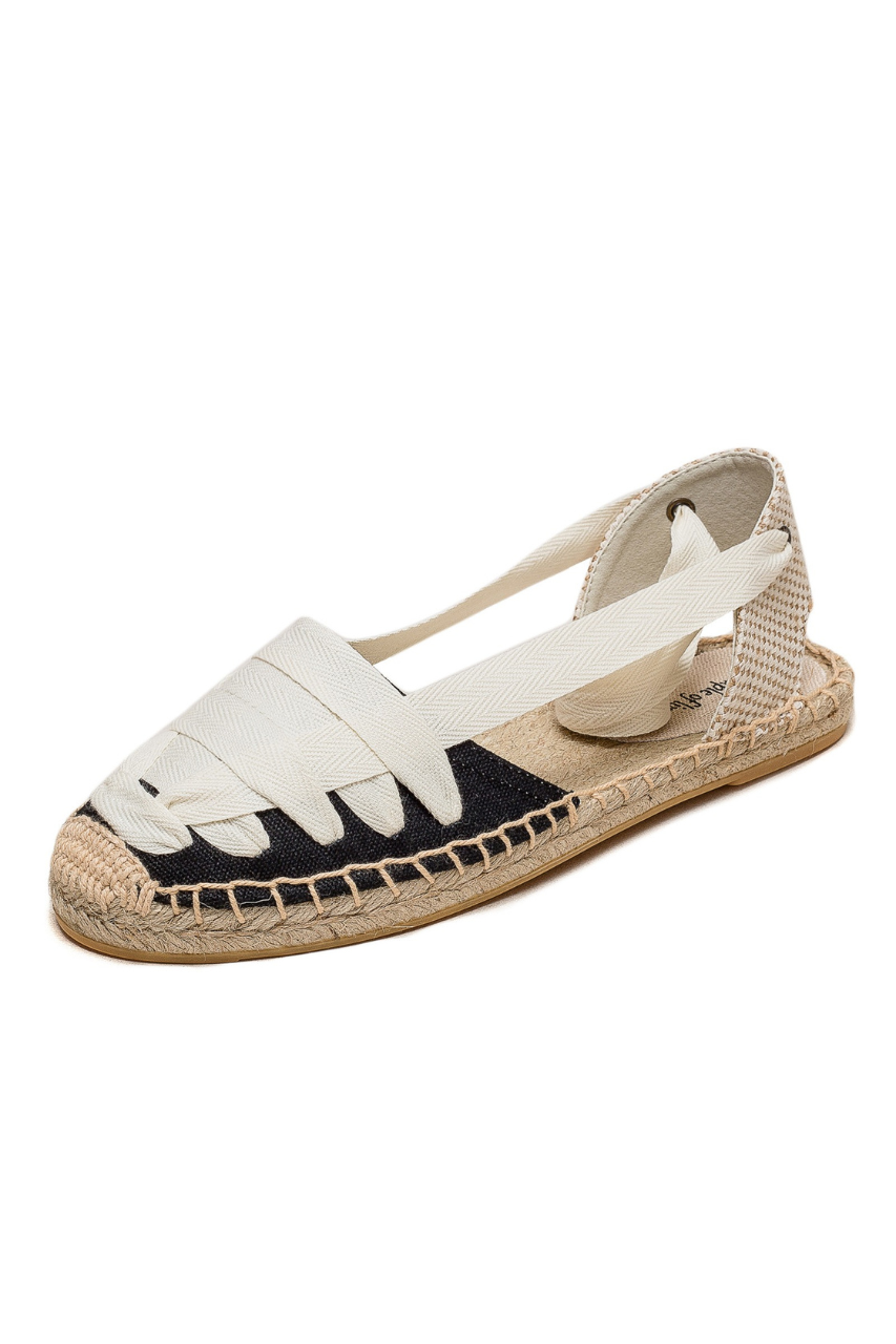 Ribbon Strap Espadrille Sandals