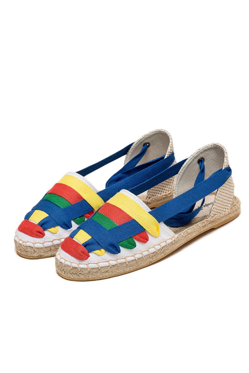 Ribbon Strap Espadrille Sandals