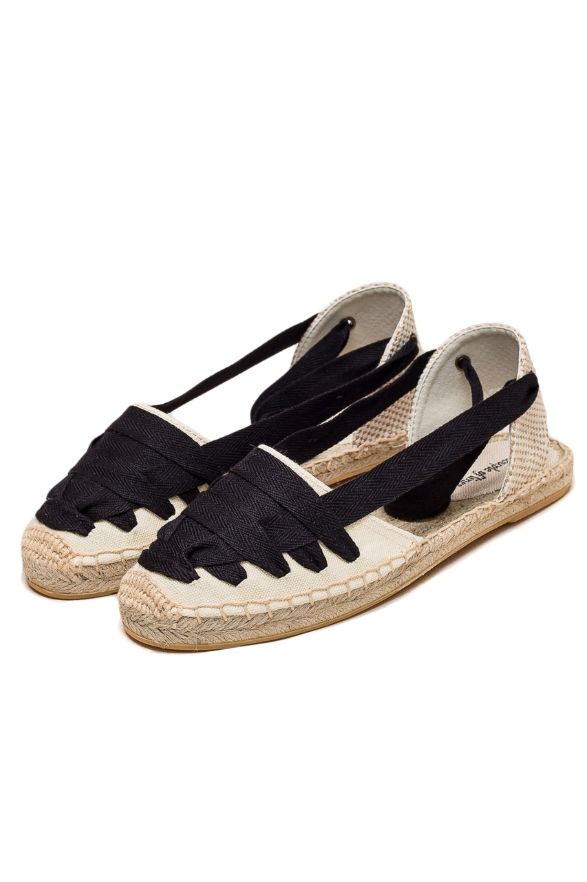 Ribbon Strap Espadrille Sandals