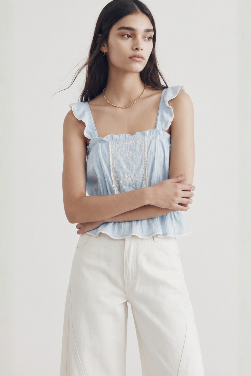 White Straight Leg Jeans