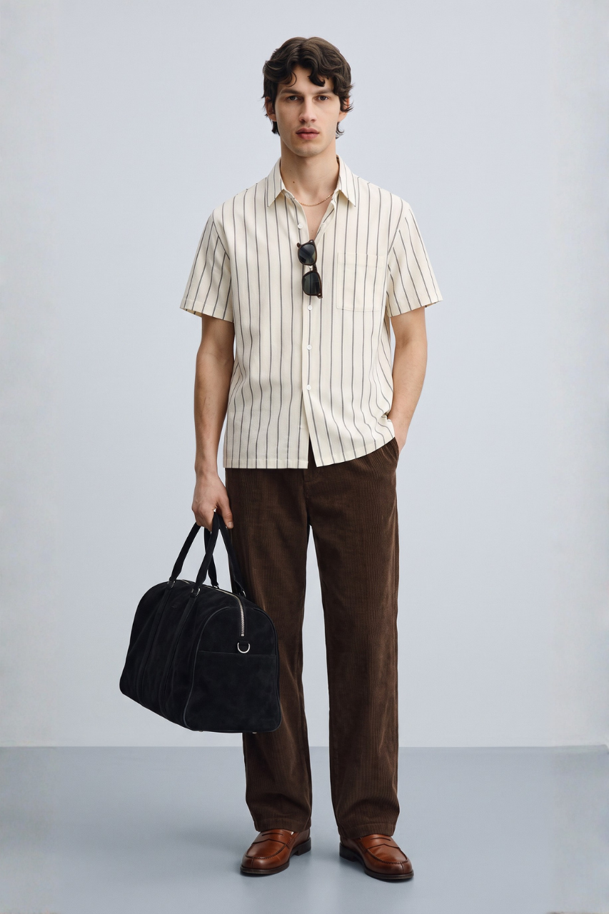 Striped Mesh Shirt