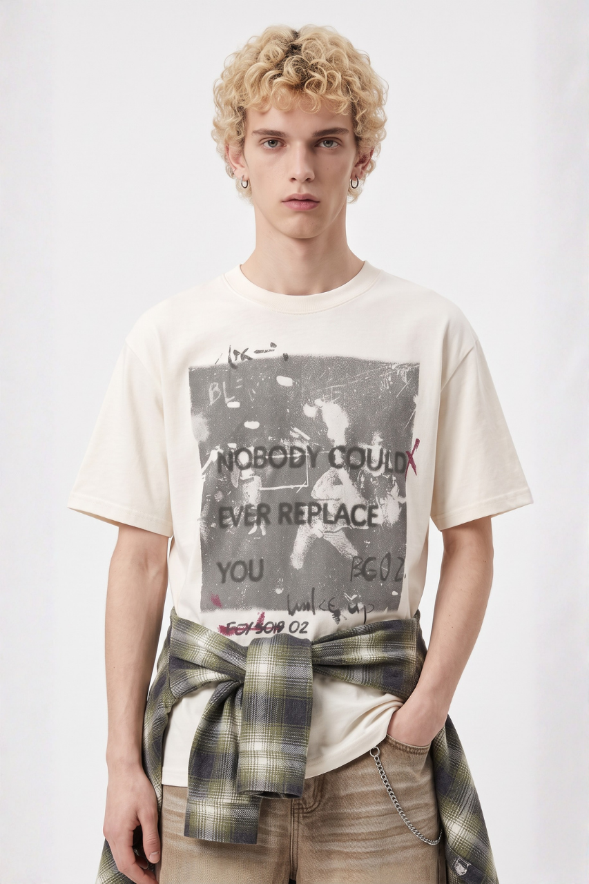 Oversized Graphic Cotton T-Shirt