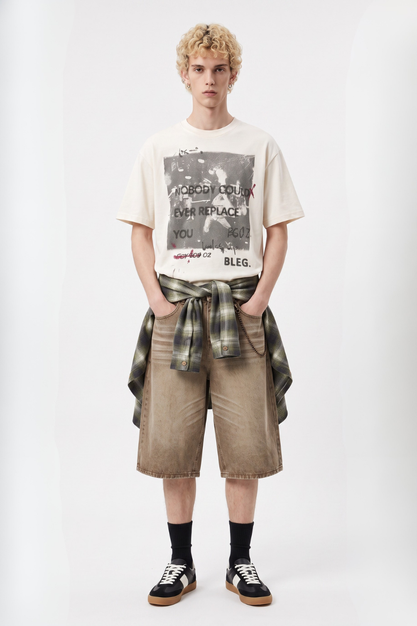 Oversized Graphic Cotton T-Shirt