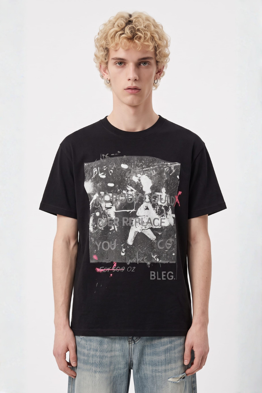 Oversized Graphic Cotton T-Shirt