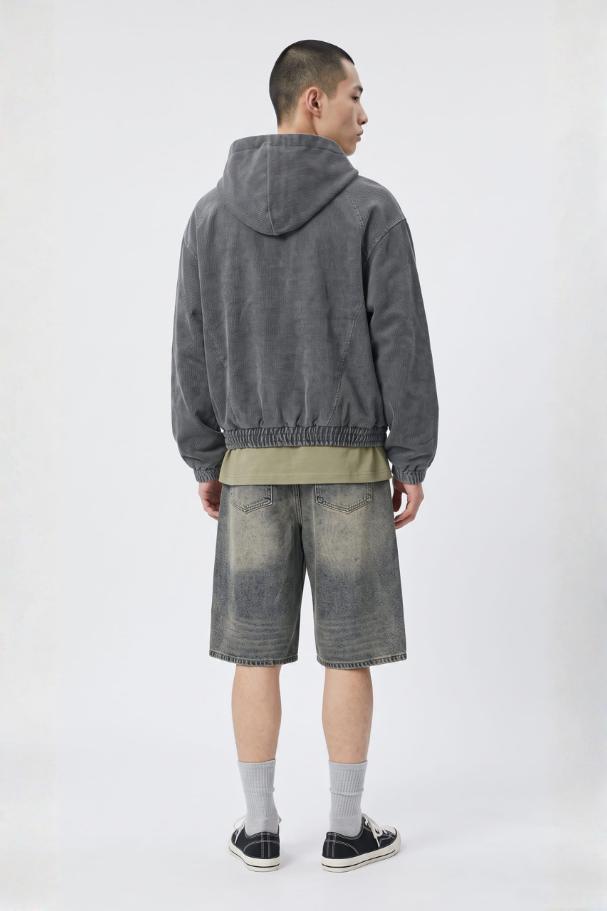 Loose Fit Denim Shorts