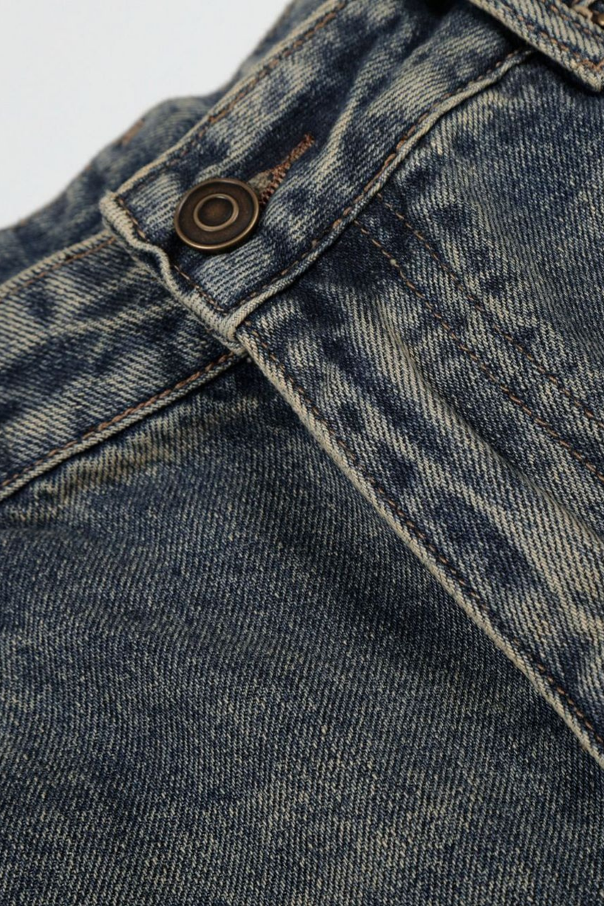 Loose Fit Denim Shorts
