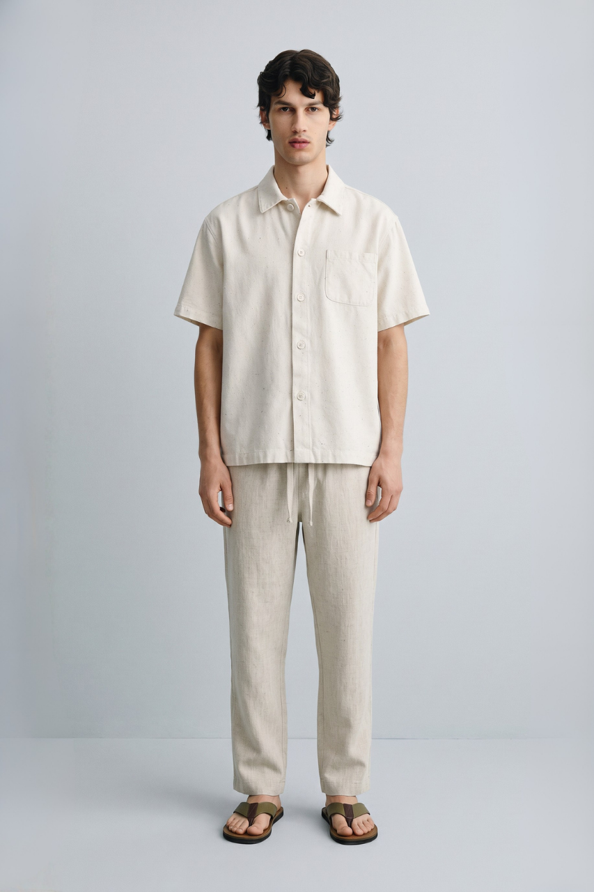 Loose Fit Cotton Linen Pants