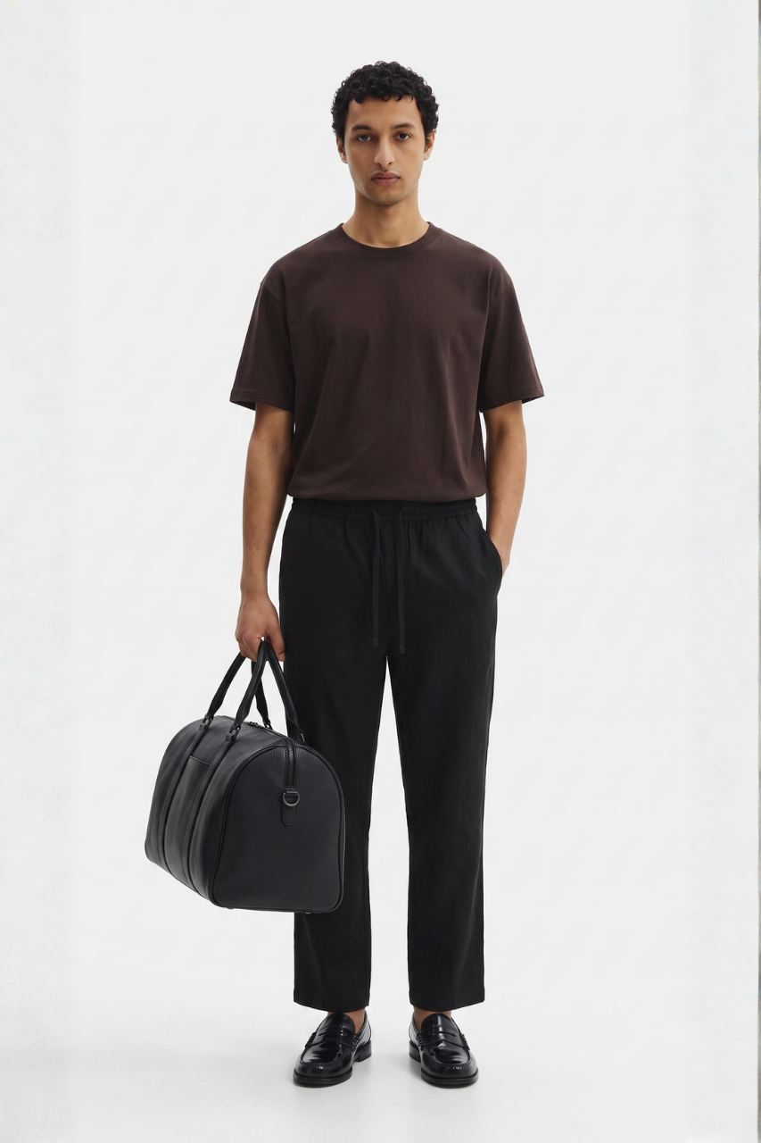 Loose Fit Cotton Linen Pants