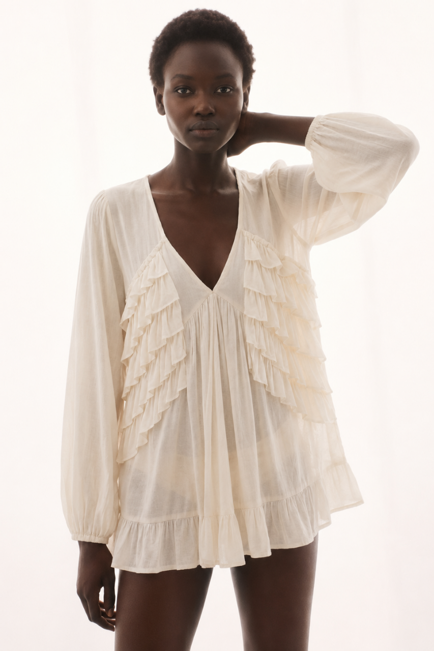 Sheer Chiffon Blouse