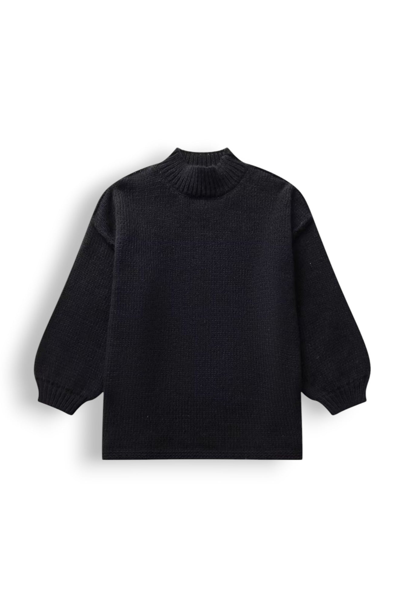 Rib-Knit Oversized Turtleneck