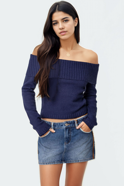 Off-the-Shoulder Sweater